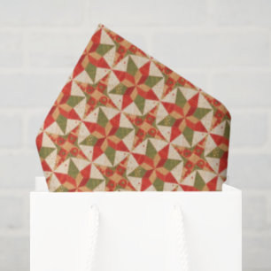 Kerststerdek quilt tissuepapier
