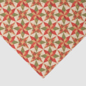 Kerststerdek quilt tissuepapier (Detail)