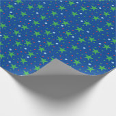 Kerststerlatig Cadeaupapier (Hoek)