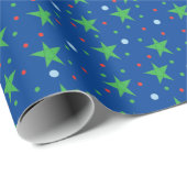 Kerststerlatig Cadeaupapier (Rol Hoek)