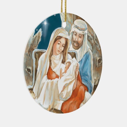 kerststernativiteit schilderen keramisch ornament (Rechts)