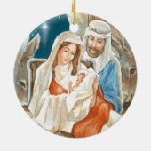 kerststernativiteit schilderen keramisch ornament (Achterkant)