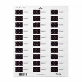 Kerststerren Aangepaste Retouradreslabels Etiket (Full Sheet)