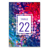 KERSTSTERREN Abstract Winter Paars MAATWERK Kaart (Voorkant)