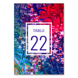 KERSTSTERREN Abstract Winter Paars MAATWERK Kaart