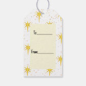Kerststerren cadeau label cadeaulabel (Achterkant)