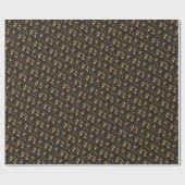 Kerststerren Cadeaupapier (Vlak)