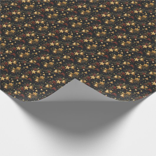 Kerststerren Cadeaupapier (Hoek)