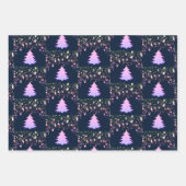 Kerststerren en bomen met Baubles Shades, ZSSG Inpakpapier Vel (Voorkant)