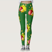 Kerststerren en kogelreuzen leggings (Voorkant)