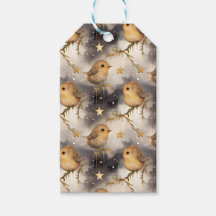 Kerststerren en Robins Gift Label