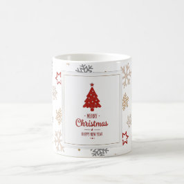 Kerststerren en Snowflakes Patroon Koffiemok