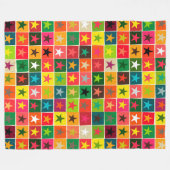 kerststerren fleece deken (Voorkant (Horizontaal))