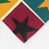 kerststerren fleece deken (Hoek)