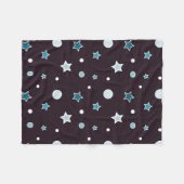 Kerststerren Fleece Deken (Voorkant (Horizontaal))