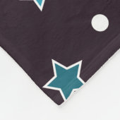 Kerststerren Fleece Deken (Hoek)