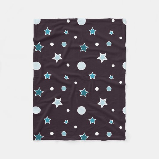 Kerststerren Fleece Deken (Voorkant)