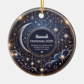 Kerststerren gepersonaliseerd Ornament (Voorkant)