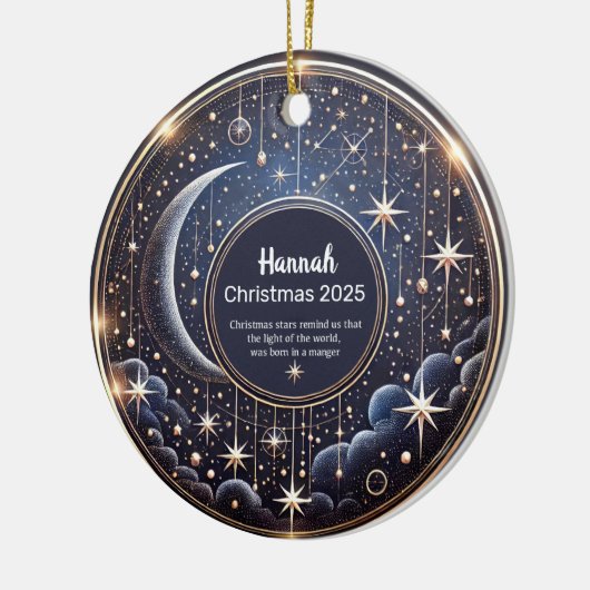 Kerststerren gepersonaliseerd Ornament (Links)