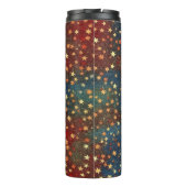 Kerststerren Glitter Feestelijk  Thermosbeker (Achterkant)