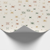 Kerststerren & Glitters Patroon Cadeaupapier (Hoek)