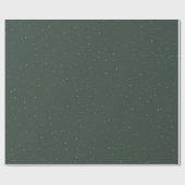 Kerststerren groen witte leuke feestelijke omhulli cadeaupapier (Vlak)