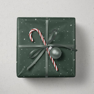 Kerststerren groen witte leuke feestelijke omhulli cadeaupapier