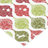 Kerststerren herten vreugde patroon korte tafelloper (Hoek)