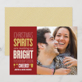 Kerststerren Holiday Fotokaart Feestdagenkaart (Voorkant / Achterkant)