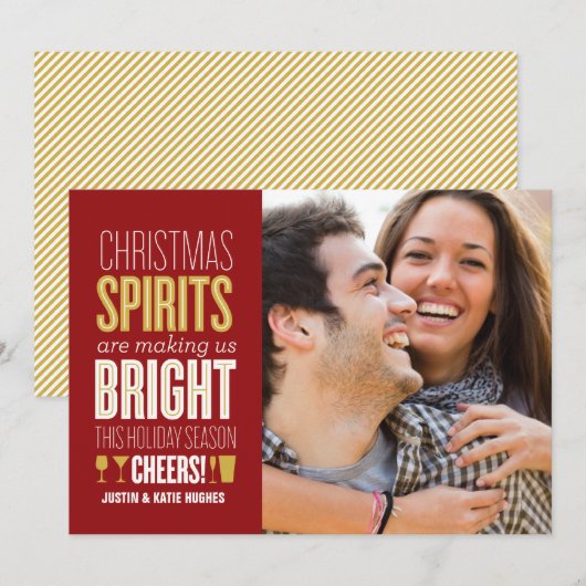 Kerststerren Holiday Fotokaart Feestdagenkaart (Voorkant / Achterkant)