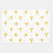 Kerststerren Inpakpapier Vel (Voorkant 2)