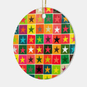 kerststerren keramisch ornament (Links)