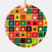 kerststerren keramisch ornament (Achterkant)