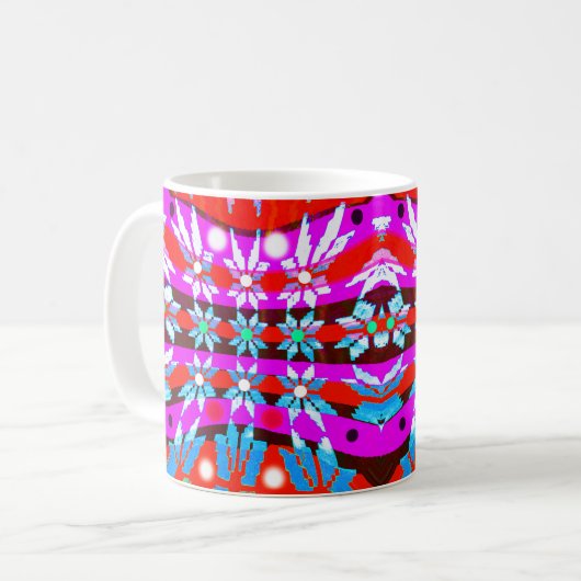 Kerststerren Koffiemok (Voorkant links)