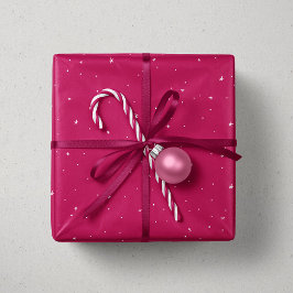 kerststerren magenta roze leuke feestdag cadeaupapier