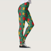 Kerststerren met rode en gouden Leggings