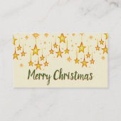 Kerststerren op maat plaatskaartje (Achterkant)