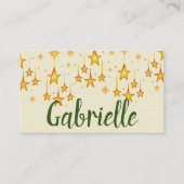 Kerststerren op maat plaatskaartje (Voorkant)