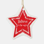 Kerststerren Ornament-geloof Keramisch Ornament (Rechts)