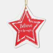Kerststerren Ornament-geloof Keramisch Ornament (Links)