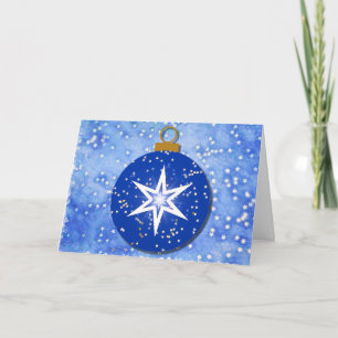 Kerststerren Ornament  stijl Kaart