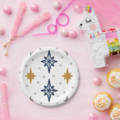 Kerststerren Papieren Bordje (Feest)