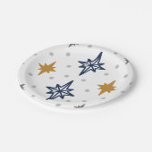 Kerststerren Papieren Bordje (Gekanteld)