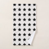 Kerststerren Pattern White Black Bad Handdoek (Handdoek)
