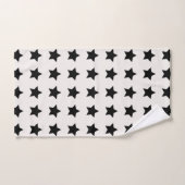 Kerststerren Pattern White Black Bad Handdoek (Handdoek)