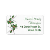 Kerststerren, retouradreslabels etiket (Voorkant)