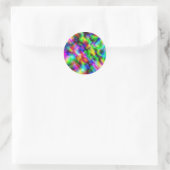 Kerststerren Ronde Sticker (Tas)