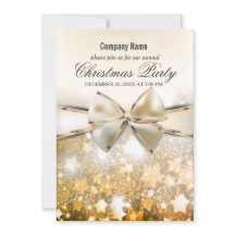 Kerststerren Sparkle Corporate Party Uitnodiging