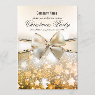 Kerststerren Sparkle Corporate Party Uitnodiging