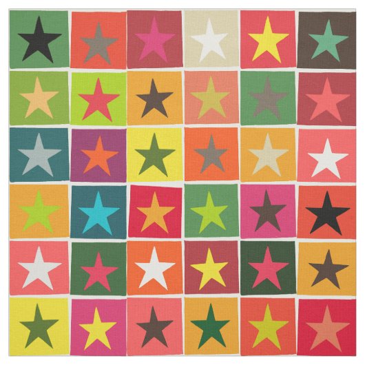 kerststerren stof (Swatch)